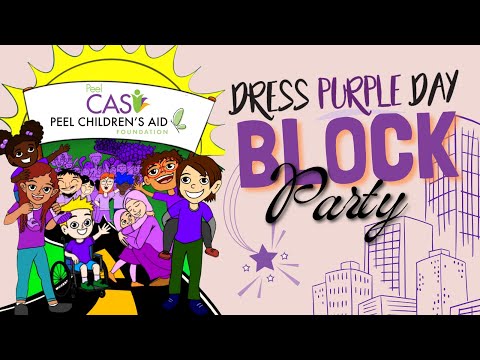 Dress Purple Day Community Celebration at Peel CAS!