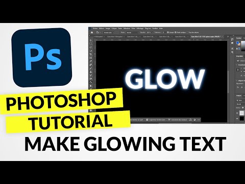 Text Glow Photoshop Tutorial | How to make glowing text in Photoshop