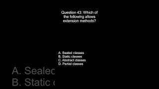 .NET Programming Interview Question #43| C# MCQ for Practice