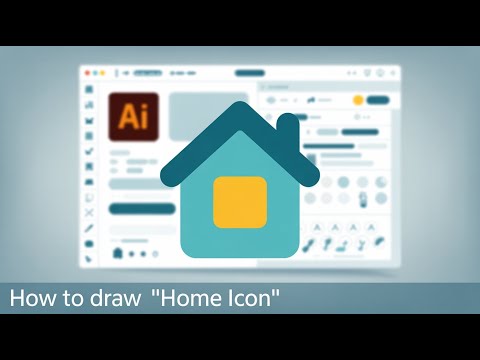 Learn How to Draw a Home Icon in Adobe Illustrator #homeicon #home #icon #adobe #grafixtube