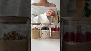 5-MINUTE BREAKFAST PREP🤩 #healthyrecipes #overnightoats #mealprep
