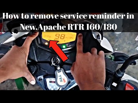 New Apache RTR service Batti off kaise kare ! How to remove service reminder in New TVS Apache RTR