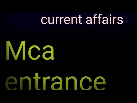 mca current affairs | #currentaffairs #ssc#mcaprojects | most important current affairs of mca