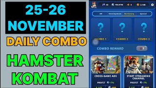 HAMSTER KOMBAT GAMEDEV DAILY COMBO | HAMSTER KOMBAT DAILY COMBO | 25 NOVEMBER HAMSTER DAILY COMBO |