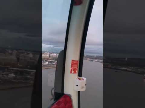 Emirates cable car experience in Grenwich London UK.. #emirates #cablecar #uk