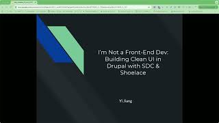 I’m Not a Front-End Dev: Building Clean UI in Drupal with SDCs and Shoelace