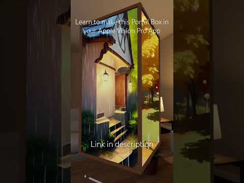 RealityKit Portal box tutorial #applevisionpro #spatialcomputing #augmentedreality #gamedevelopment