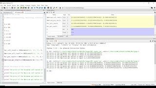 Python Code for Cox Ross and Rubinstein implemented in Spyder using Espen Haug approach