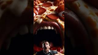 One bite, everybody knows the rules!   #veo3 #funny #pizza #onebitechallenge