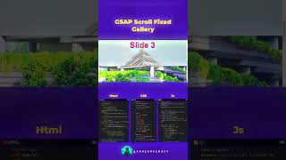 Day-94🔥GSAP scroll fixed gallery 🎨✨#html #css3 #coding #viralshorts #shorts #trending #javascript