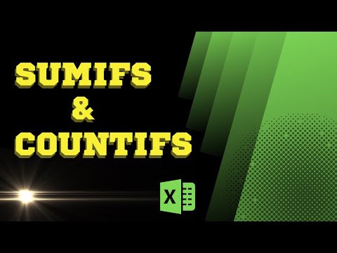 Explained - SUMIFS & COUNTIFS Formula for Beginners- Excel Tutorial