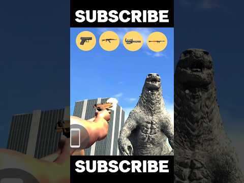 Godzilla Vs All Weapon | Indian Bikes Driving 3D Trending Video #shorts #godzilla #virat