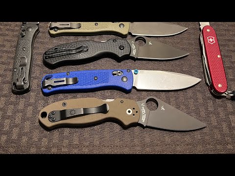 Spyderco Para 3 Overview. Para 3 lightweight. Every day carry EDC. Comparison to Benchmade bugout