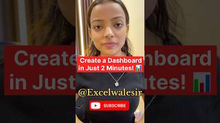 Create a Dashboard in Just 2 Minutes! 🚀📊 #exceltraining