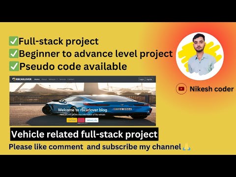 MERN state project || Beginner to advance level  || Vehicle related full stack project || github