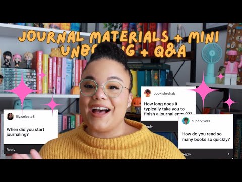 Reading Journal Materials I Use + Mini Unboxing + Q&A