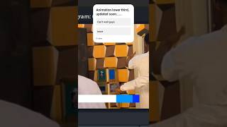 how to create Animation lower third on OBS, #howtocreate #tutorial #lowerthirdanimation