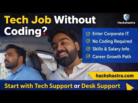Tech Job Without Coding? Start with Tech Support or Desk Support | Easiest Way to Enter Corporate