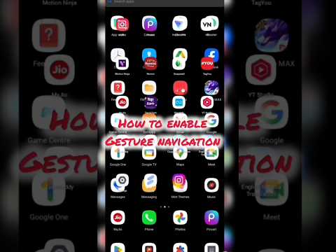 Android mobile setting how to enable gesture navigation 💯🇮🇳🔥
