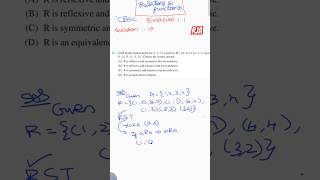 EXPLAINING 12TH GRADE MATH HOMEWORK #CBSE #NCERT #RELATION #MATHS
