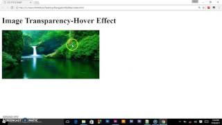 Image Transparency Hover Effect Using Pure CSS3