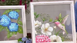 Plow & Hearth LED Hand Painted Wall Decor with Wooden Frame on QVC