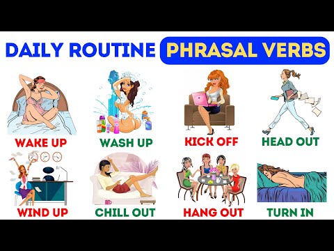 50 Phrasal Verbs For Daily Life | Daily Routine Phrasal Verbs | Phrasal Verbs | English Vocabulary