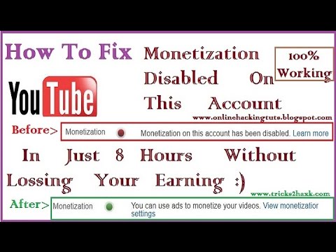 YouTube Monetization Tab Disabled Fix [Latest] [Working] 2015