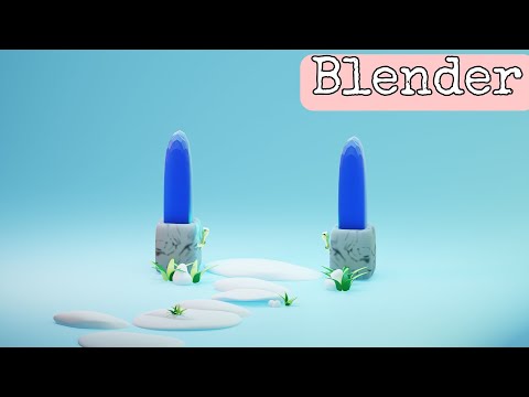 Creating Crystal Entrance in Blender #blender3d
