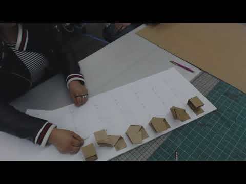 arch101 strp03 mounting the folded strips and the patterns to a board  creating a written analysis