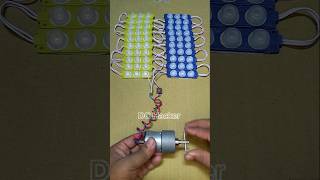 I Tried to Powering In 20 LED Light With a Gear Motor Generator • DC Motor #dcmotor #tech #shorts