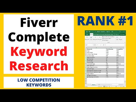 Fiverr Keyword Research | Fiverr SEO | Fiverr Gig Ranking 2021 | Keyword Research for Fiverr Gig
