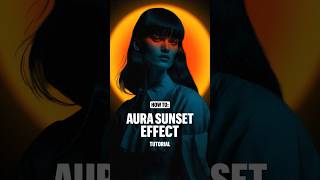 Graphic Design Tip: realistic Aura Gradient Sunset Effect Tutorial