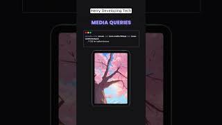 🌐 Master Media Queries with HTML, CSS3 & JS 🚀||#shorts #short #video #coding #fyp #viralvideo #ai