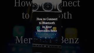 How To Connect to Bluetooth in a Mercedes-Benz #howto #bluetoothconnection #shorts
