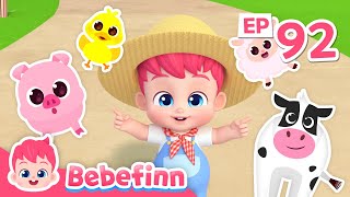 🧑‍🌾🐓 Old MacDonald Had a Farm | EP92 | Bebefinn Nursery Rhymes | Best Kids Songs
