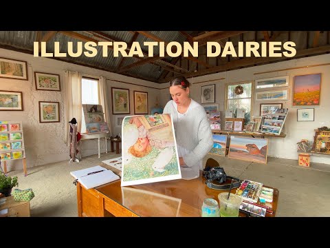 Day in my life as an ILLUSTRATOR: art prints, commissions, book illustrating.
