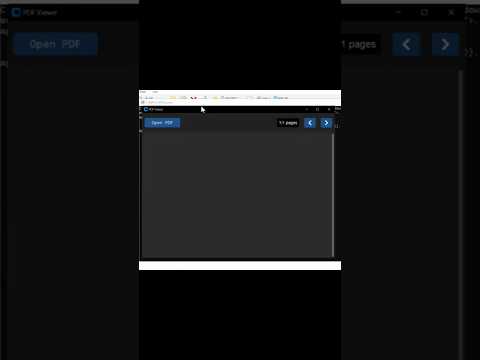 Pdf Viewer With Python #windows #python #tkinter #computerlanguage #pythonprogramming #customtkinter