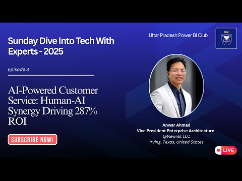 Episode 3 | Sunday Dive Into Tech With Experts - 2025 #microsoftfabric #ai #education
