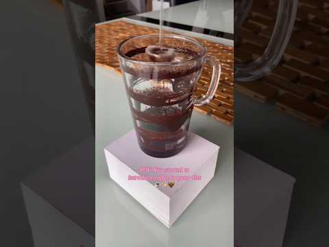 Easy Cold Nespresso Mocha Recipe ☕️🧊 #coldcoffee #coffee #shorts