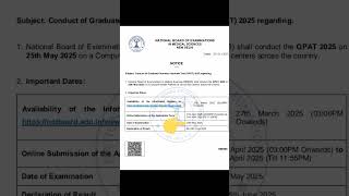 Gpat exam 2025 announcement//@@learn pharma in tamil
