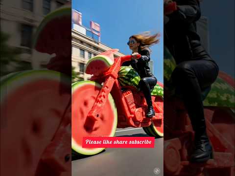 Extreme Watermelon Motorcycle #shorts
