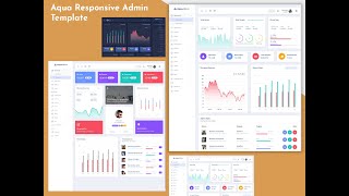 Responsive Admin Dashboard Template Web Apps – Aqua