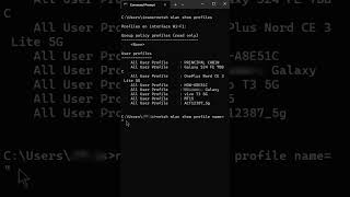 How to Find WiFi Password Using CMD (Works on Windows 10/11) 🔐💻 #wifi #cmd #viral #shortsfeed