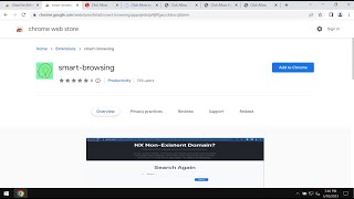 Smart Browsing browser-hijacking extension removal.