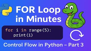 🔄 Loop Like a Pro in Python – for Loop Explained! (Control Flow Part 3)