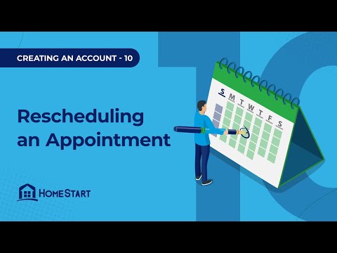 Creating an Account, Part 10: Rescheduling an Appointment