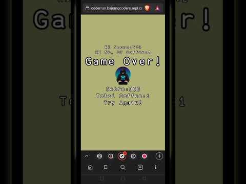Simple Coders Run Game using Kaboomjs #javascript #shorts #kaboom #games