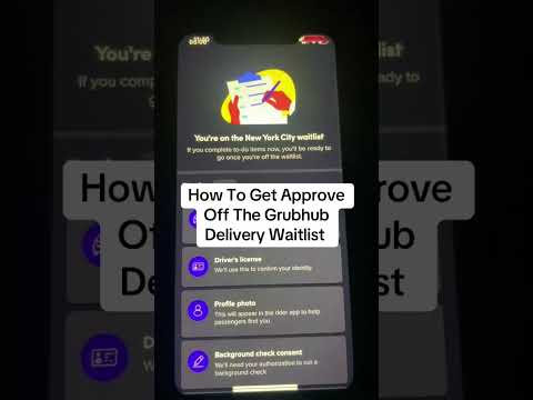 How To Get Approve Off The Grubhub Delivery Waitlist #waitlist