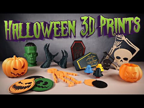Ten Seriously Cool 3D Prints for Halloween 2023!